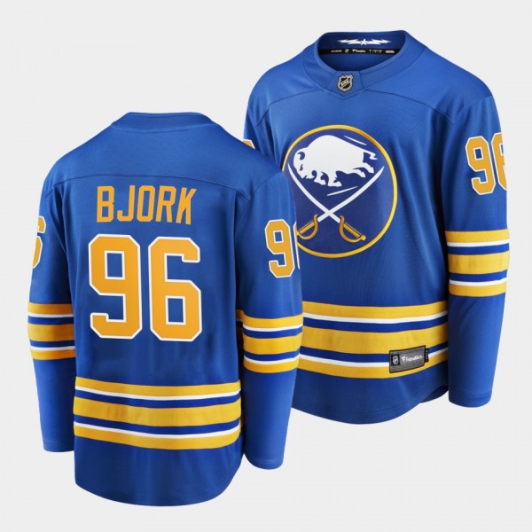 Buffalo Sabres Anders Bjork Home 2021 Player Royal...