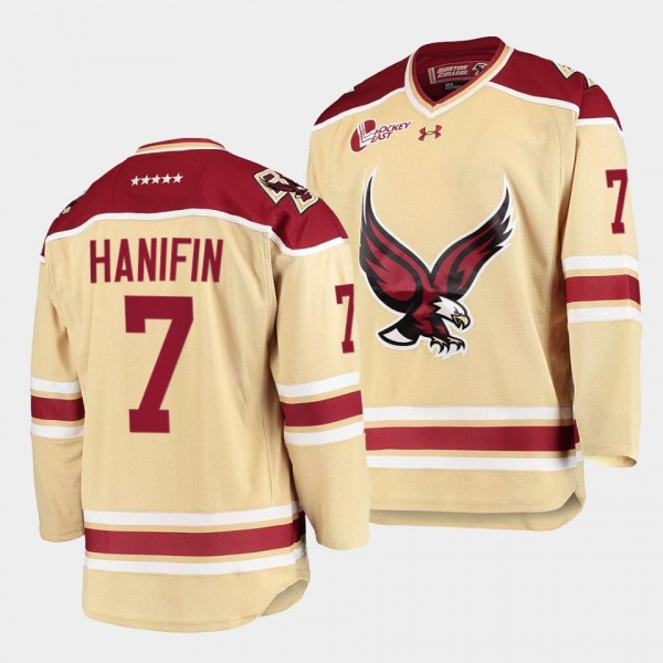 Noah Hanifin Boston College Eagles Beige College H...