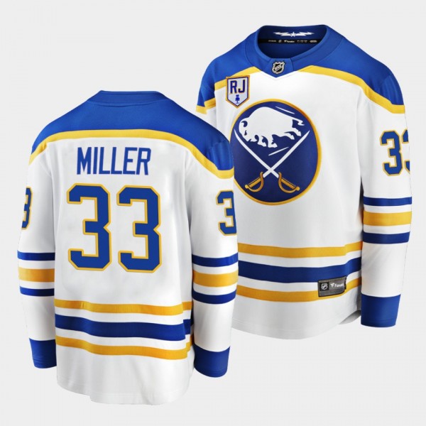 Buffalo Sabres Colin Miller Honor Rick Jeanneret p...