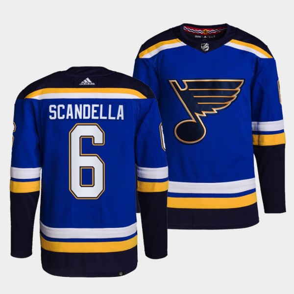 Marco Scandella Blues Home Blue Jersey