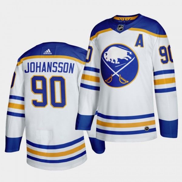 Buffalo Sabres Marcus Johansson 2020-21 Away Authe...