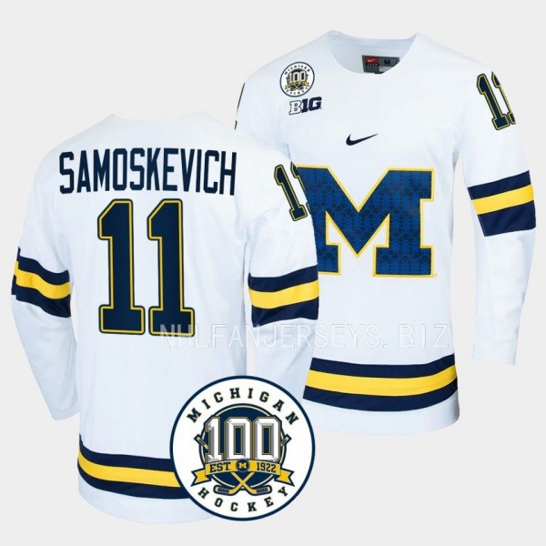 Michigan Wolverines Mackie Samoskevich 100th Anniv...