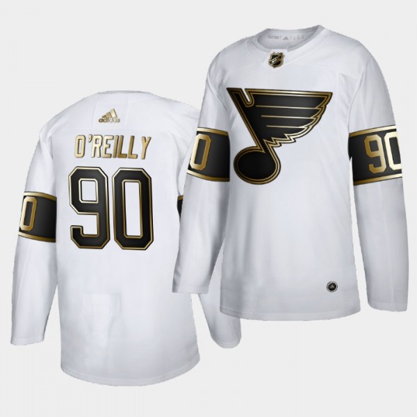 Blues Ryan O'Reilly #90 Golden Edition Authentic M...