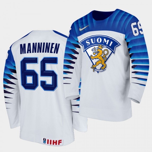 Finland Team Sakari Manninen Jersey 2020 IIHF Worl...